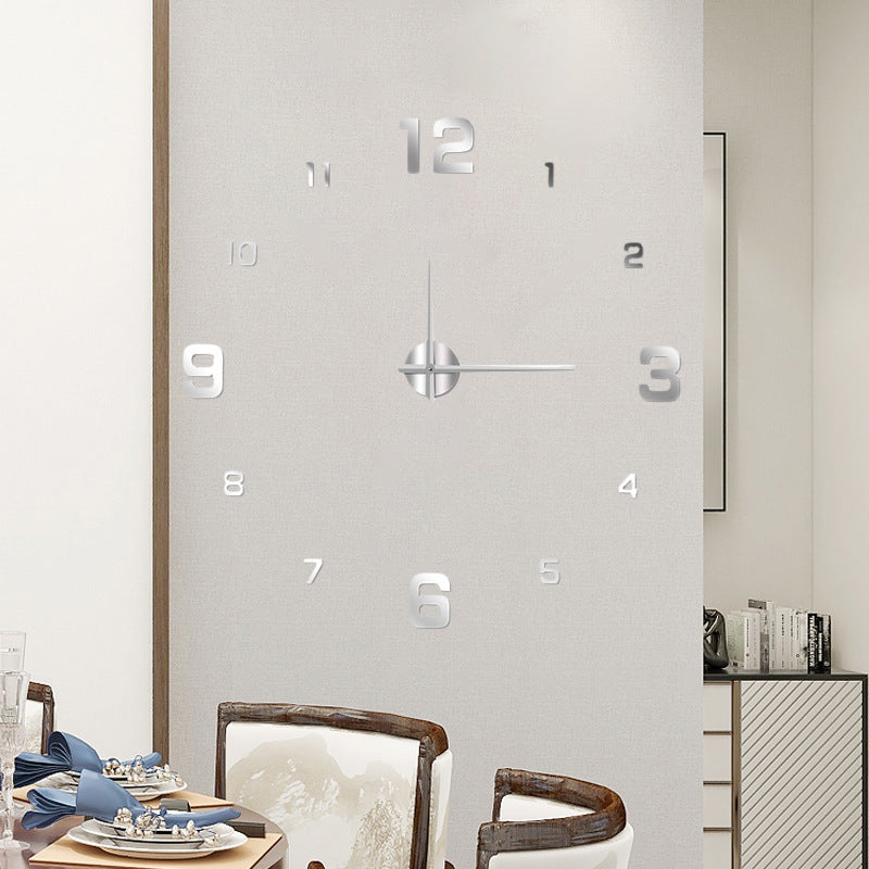 Perforation-free European-style Creative Digital Clock