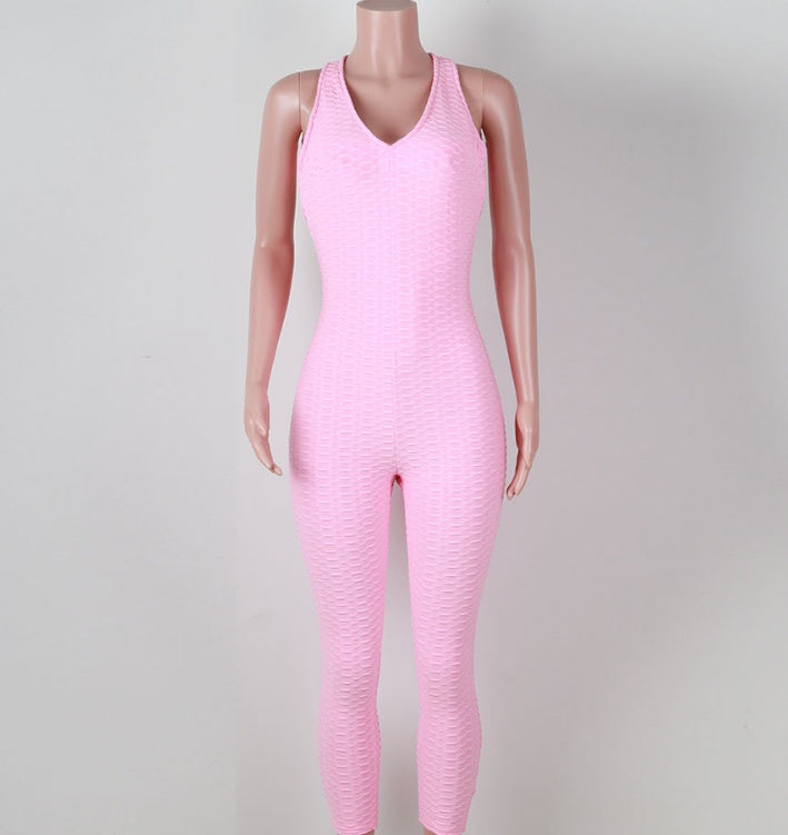 Honeycomb Fitness Jumpsuit for Women