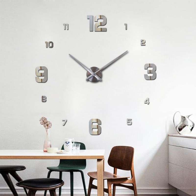 Creative Living Room Oversized 3D Digital Wall Clock