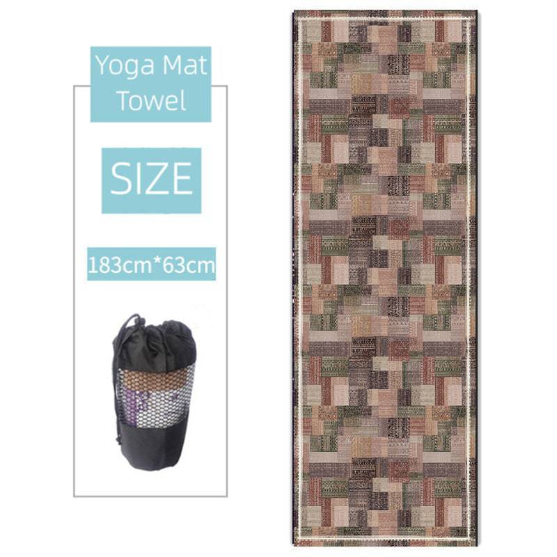 Non-slip Thickened Microfiber Yoga Spread  Sweat absorbing Towel Yoga Blanket