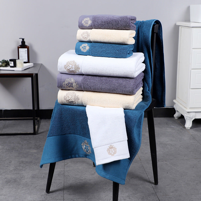 Simple Cotton 2 Towel 1 Bath Towel Set