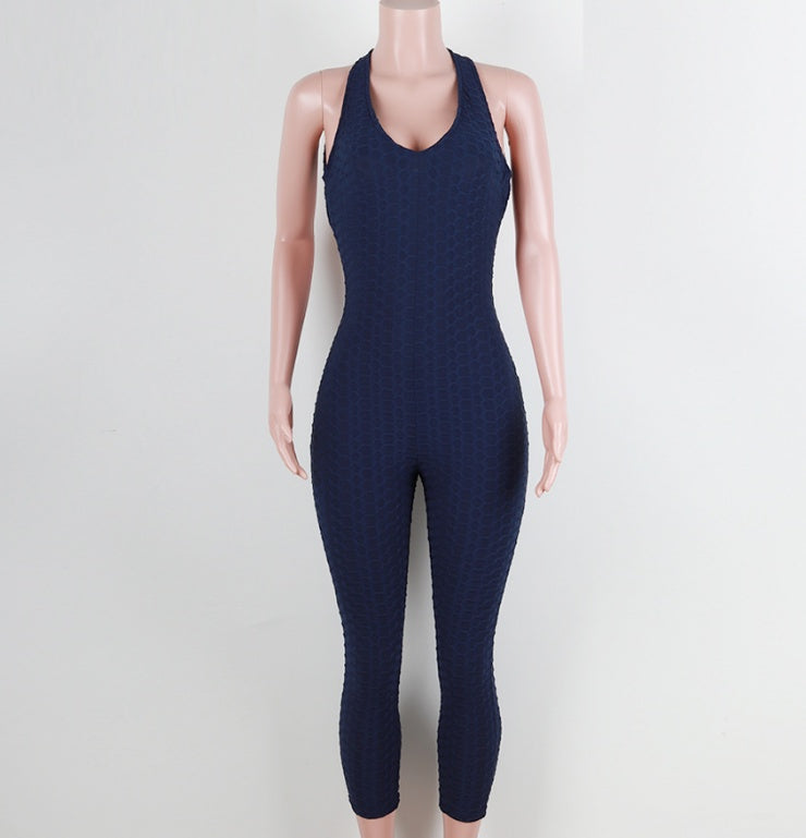 Honeycomb Fitness Jumpsuit for Women