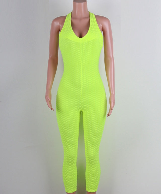 Honeycomb Fitness Jumpsuit for Women