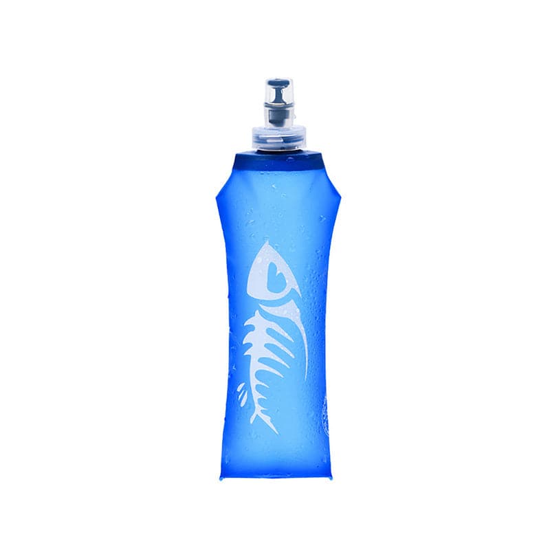 Botella de agua blanda deportiva