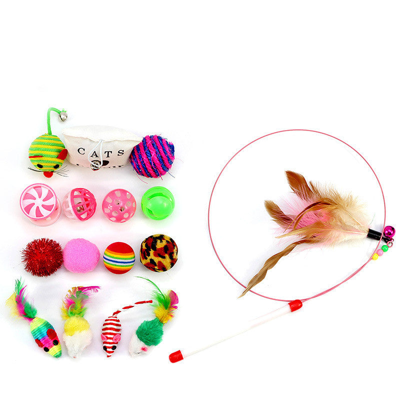 Pet Cat Toy Set Cat Toy Funny Cat Stick