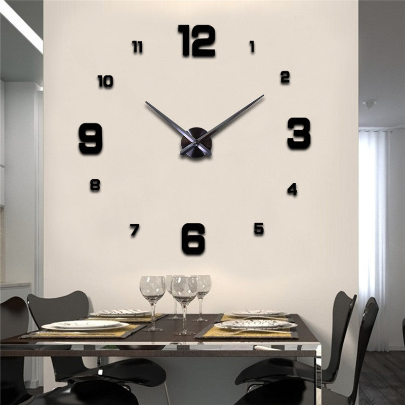 Creative 3D Wall Clock Living Room Study Decoration Wall Stickers Clock