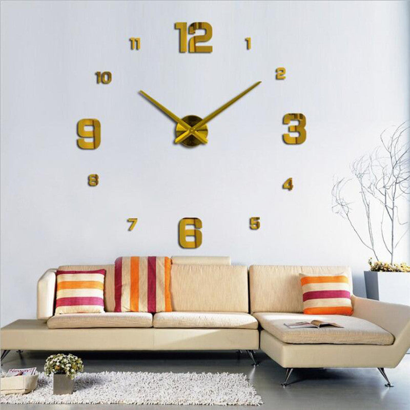 Creative 3D Wall Clock Living Room Study Decoration Wall Stickers Clock