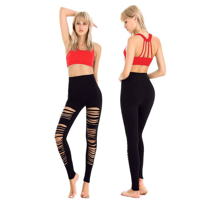 Shockproof Bra Tight Yoga Pants Two Piece Set