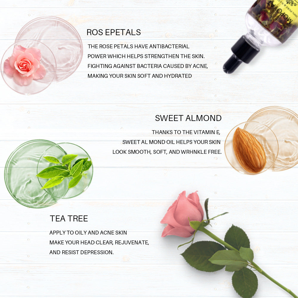 Rose Petal Essential Oil 100Ml Moisturizing - Rainbowsis