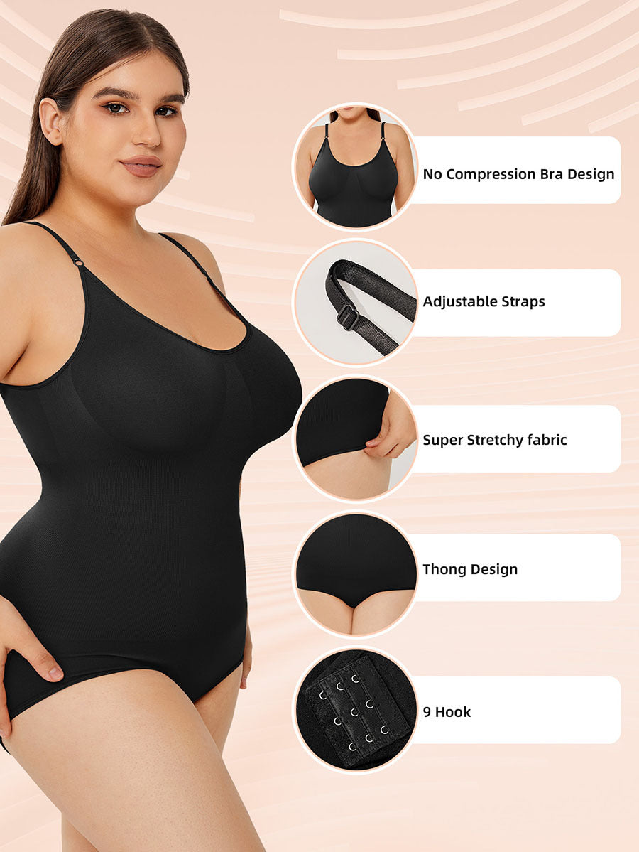 Women's Tummy Control Full Bust Shapewear Bodysuit ? Sculpt & Support