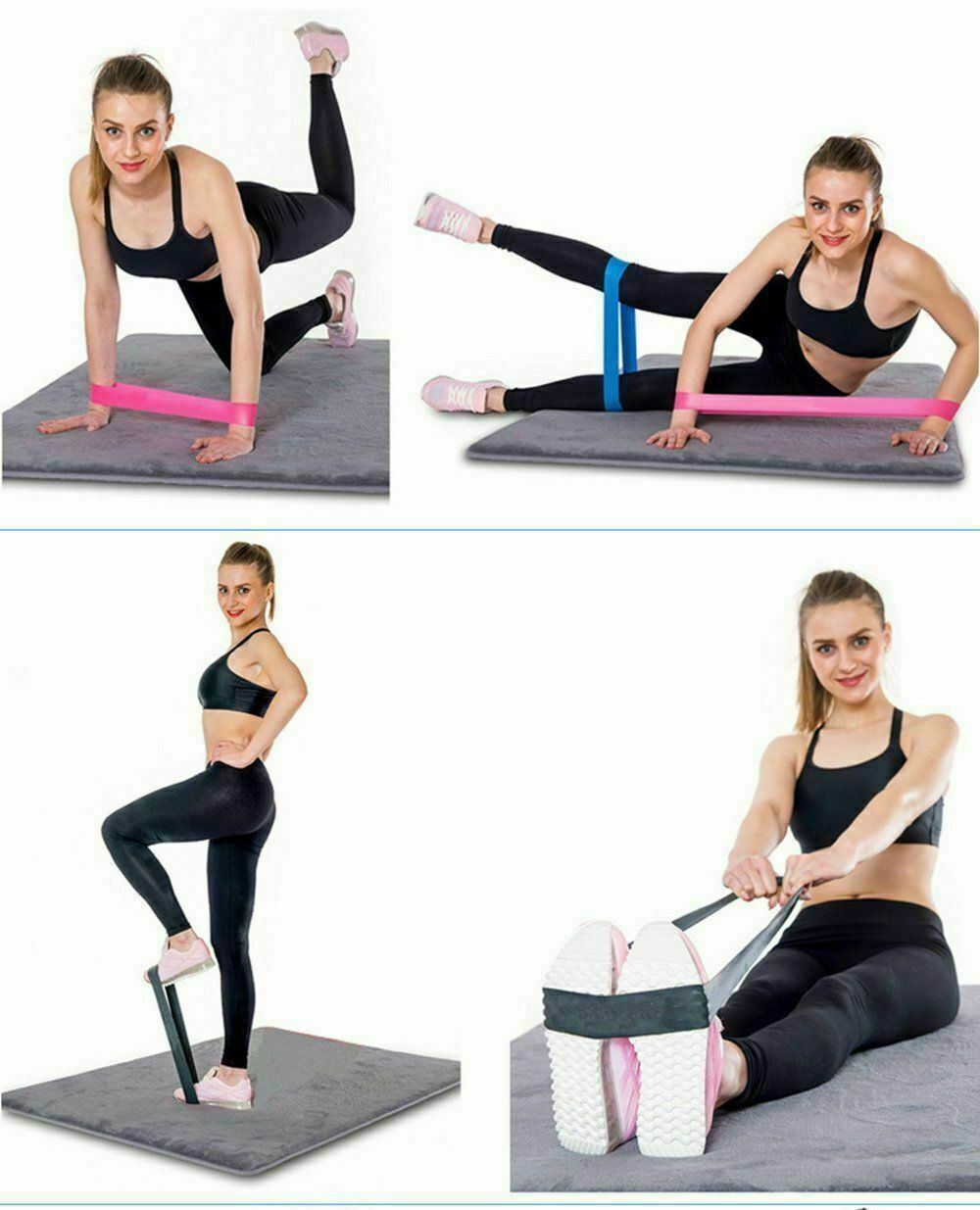 5-Piece Resistance Bands Loop Set for Effective Workouts