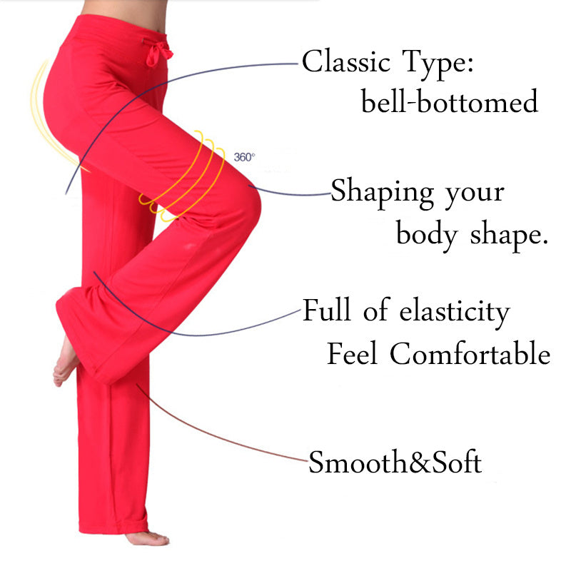 Drawstring Flared Yoga pants