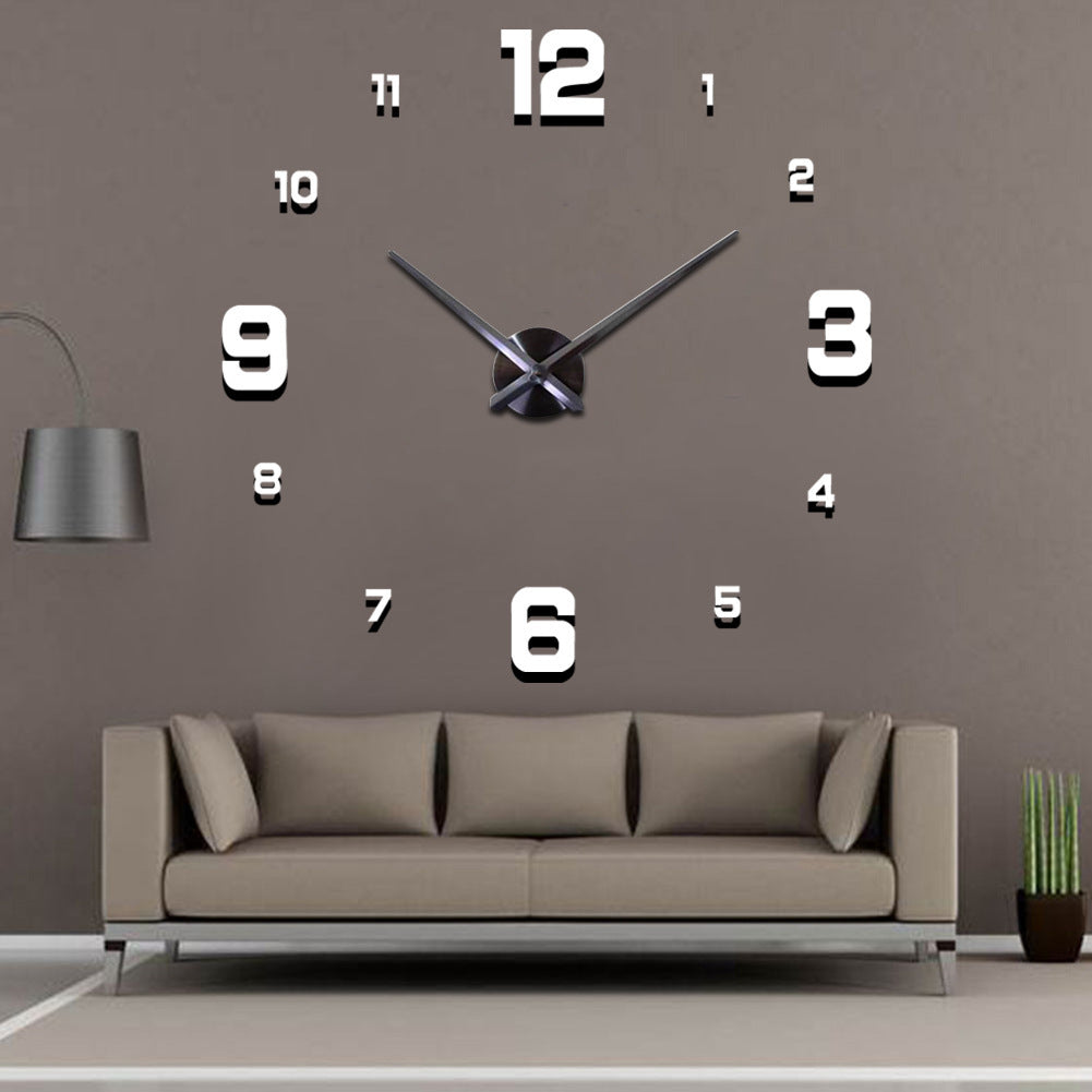 Super Creative DIY Living Room Art 3D Wall Clock Fashion Classic Acrylic