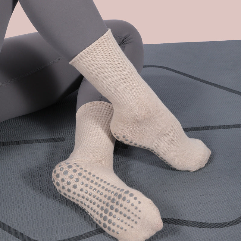 Comfortable Cotton Yoga Socks for Enhanced Grip and Stability