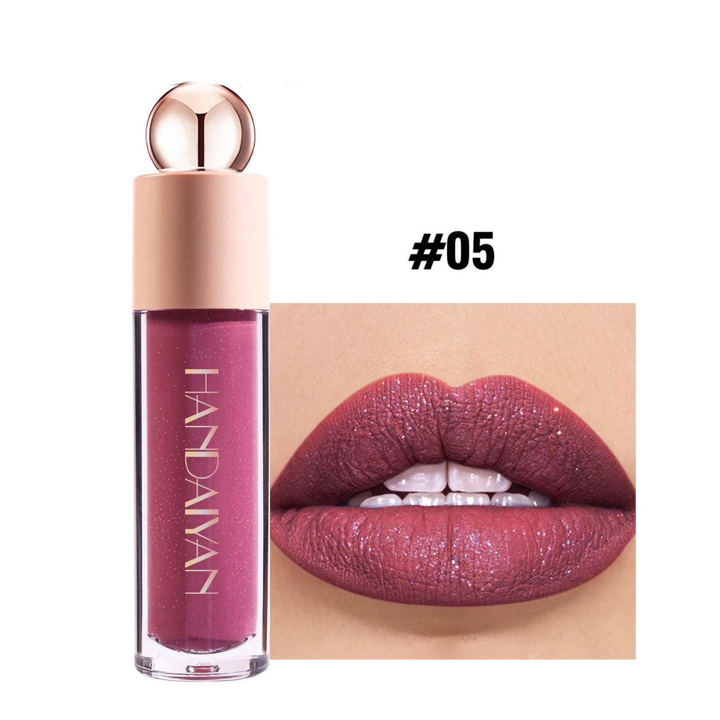 Flash Lip Gloss Moisturizing Thin And Glittering Matte Lip Gloss Velvet Lipstick