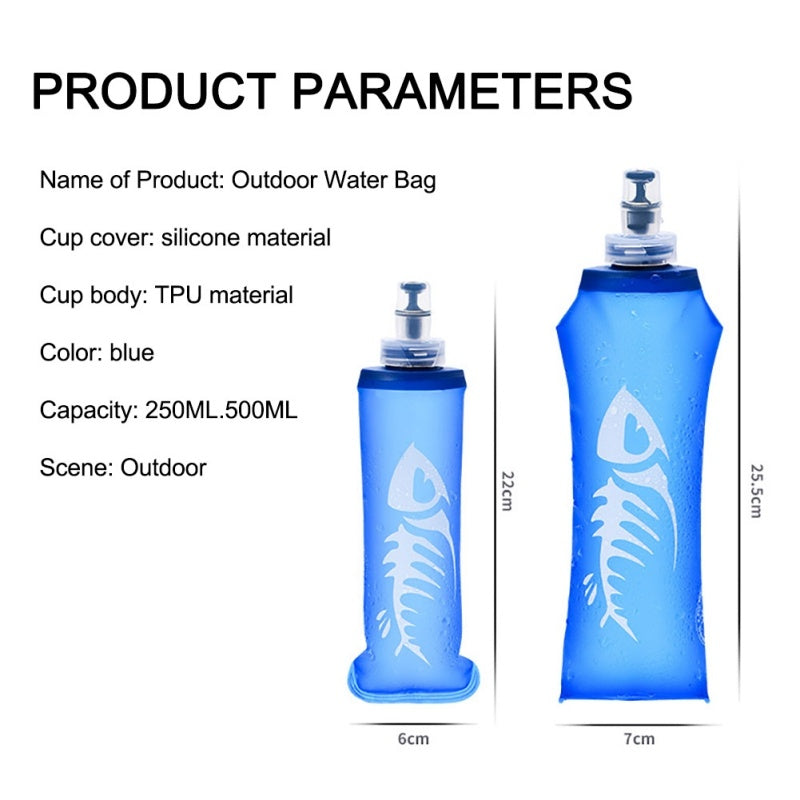 Sports soft water bottle