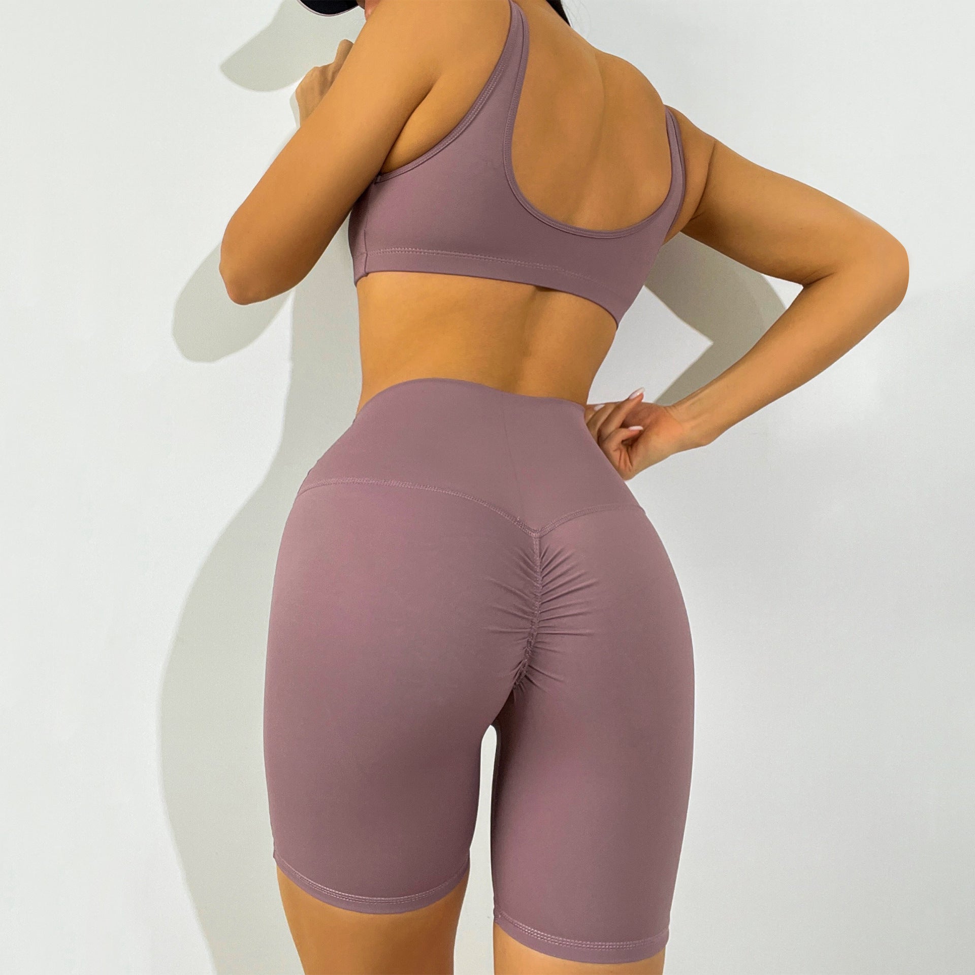 Hip Lifting Shorts Yoga Two-piece Set