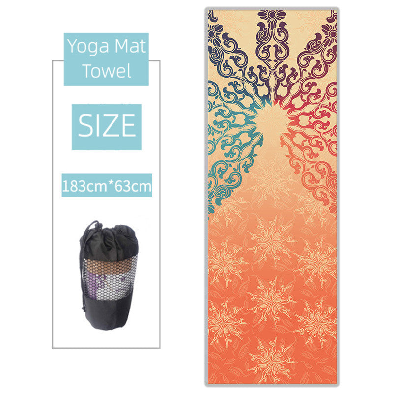 Non-slip Thickened Microfiber Yoga Spread  Sweat absorbing Towel Yoga Blanket