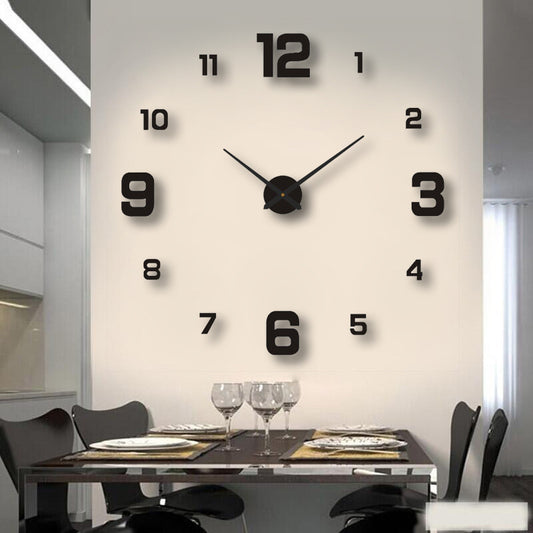 Perforation-free European-style Creative Digital Clock