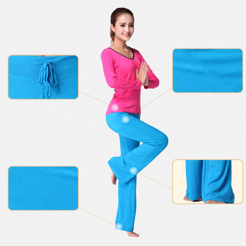 Drawstring Flared Yoga pants