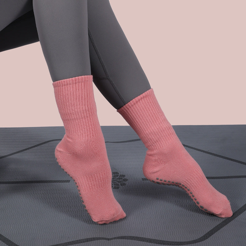 Comfortable Cotton Yoga Socks for Enhanced Grip and Stability