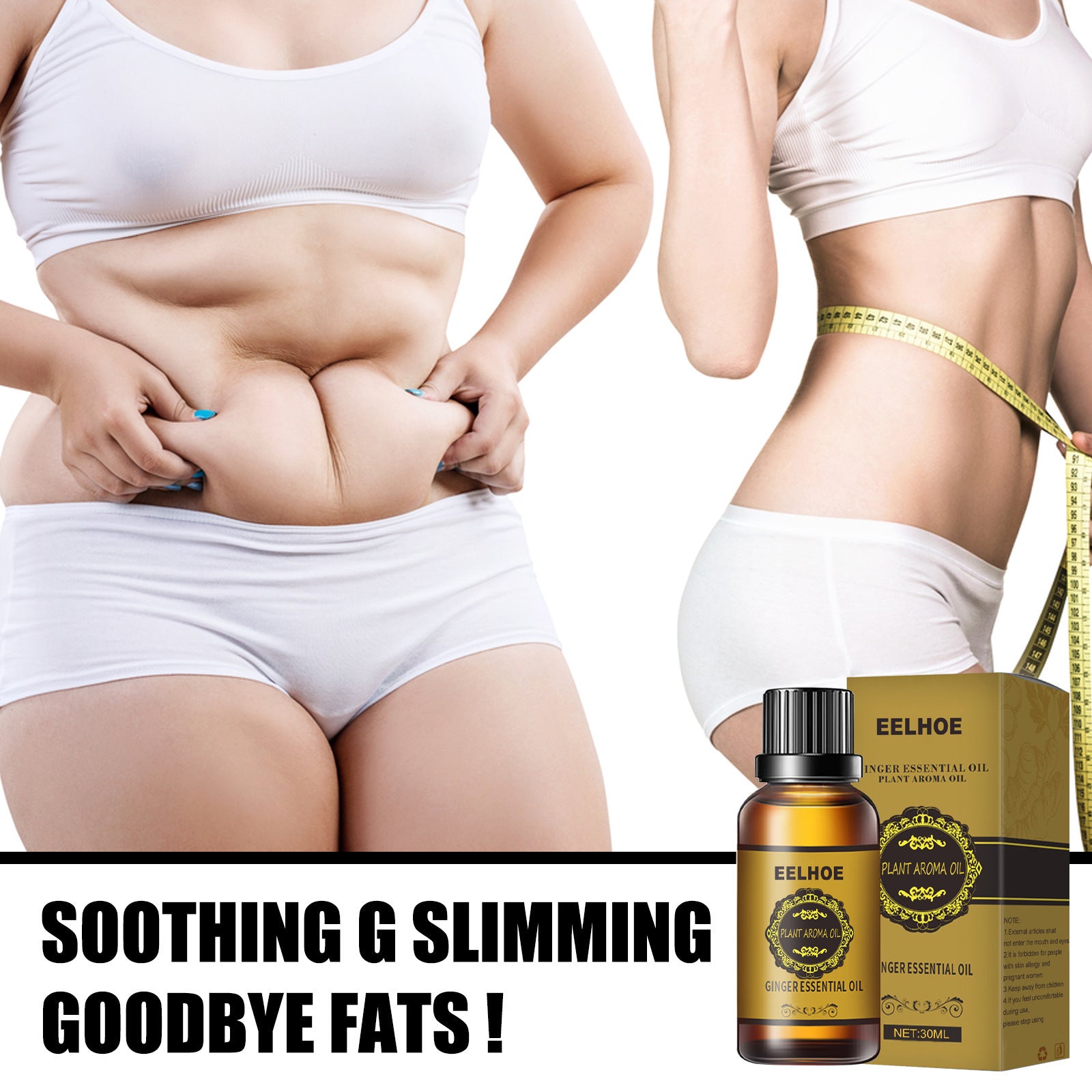 Rainbowsis Ginger Essential Oil Slimming Belly Firming And Slimming Massage - Rainbowsis