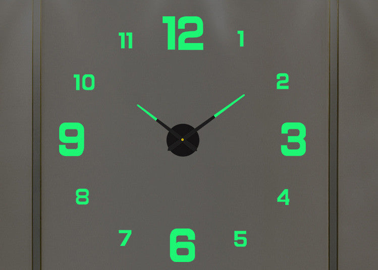 Perforation-free European-style Creative Digital Clock