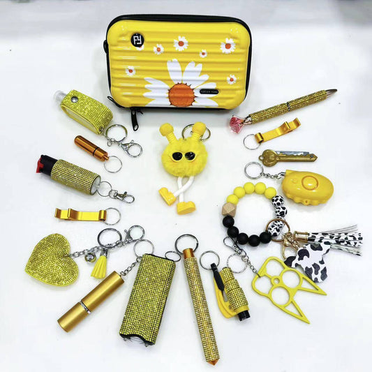 Yellow Flower Keychain Set - Rainbowsis