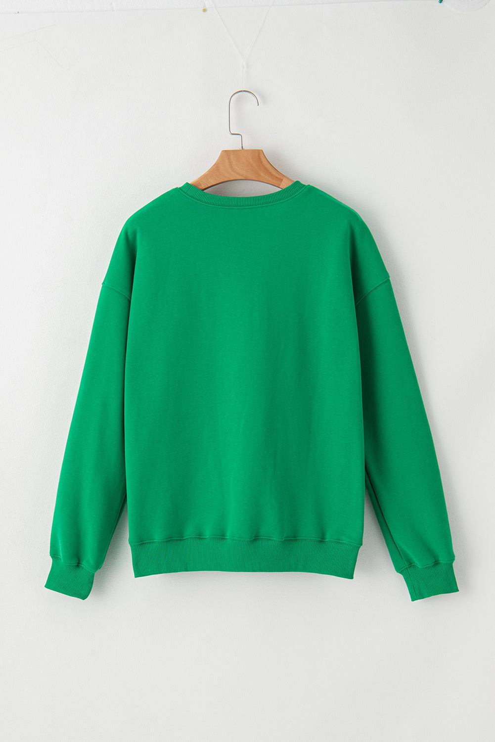 Bright Green MERRY Graphic Pullover Sweatshirt