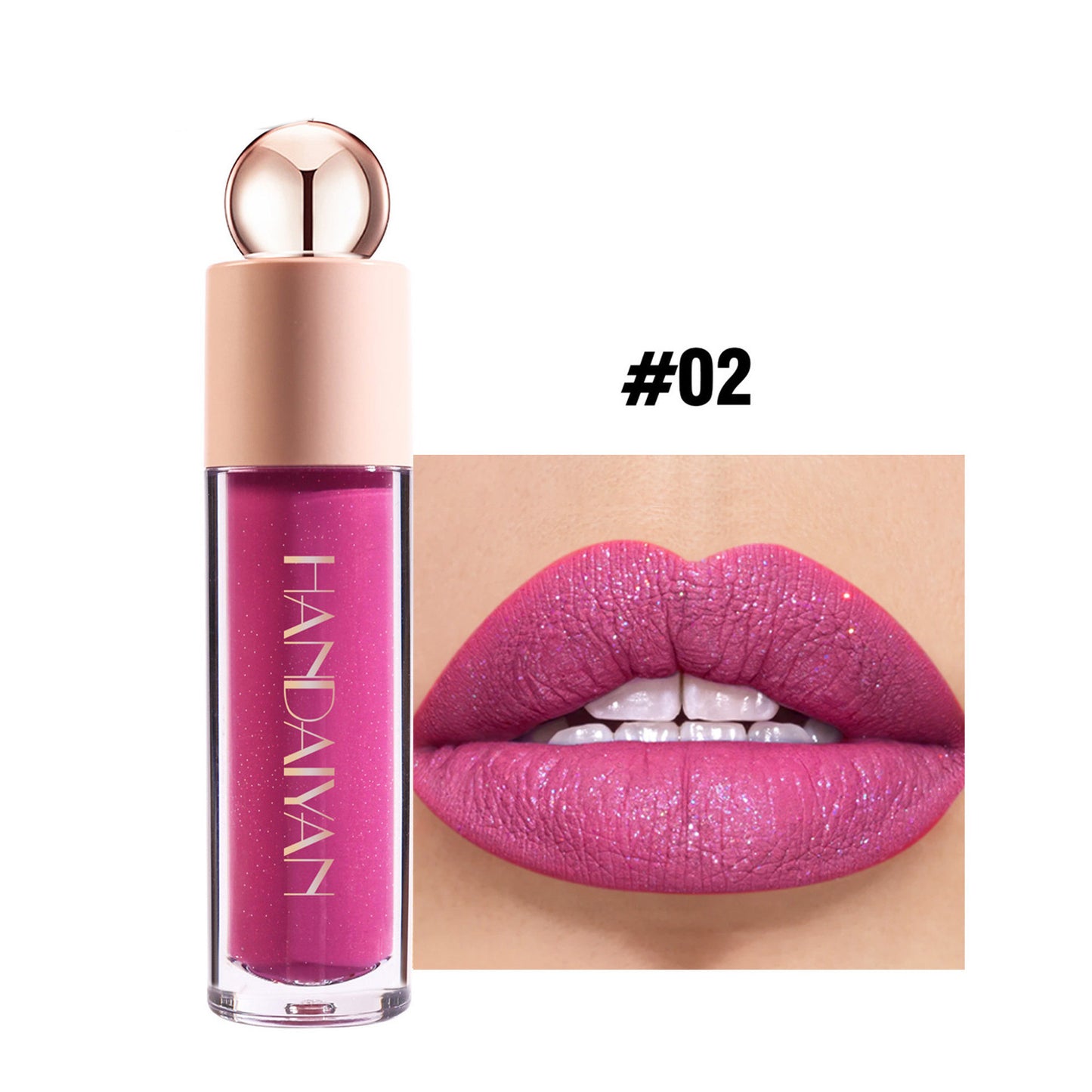 Flash Lip Gloss Moisturizing Thin And Glittering Matte Lip Gloss Velvet Lipstick