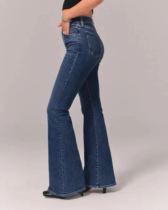 Women's Fashion Casual Solid Color Jeans