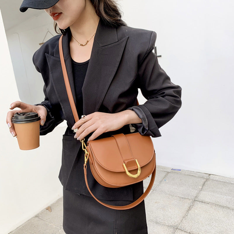 Spring And Summer One Shoulder Crossbody Saddle Bag