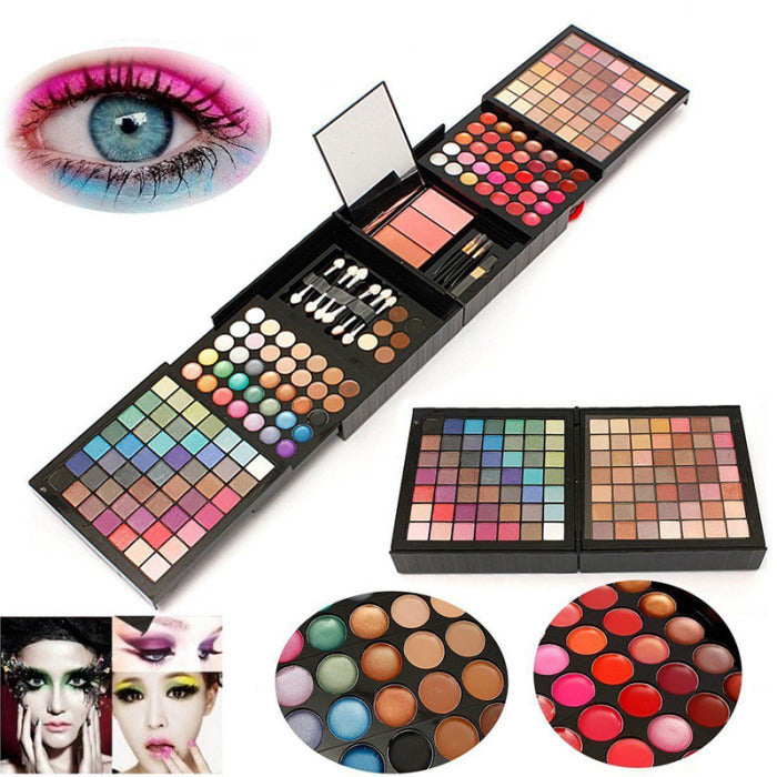 177 Color Eye Shadow Lip Gloss Blush Combination Makeup