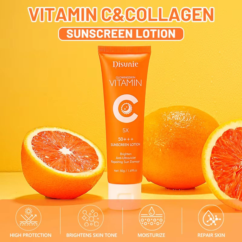 Rainbowsis  Sunscreen Cream Spf 50 Vitamin C Collagen Moisturizer