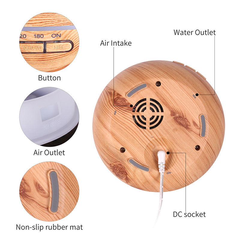 Wood grain aroma diffuser - Rainbowsis