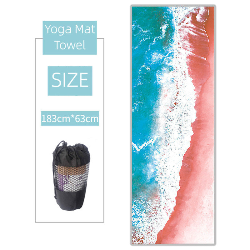 Non-slip Thickened Microfiber Yoga Spread  Sweat absorbing Towel Yoga Blanket