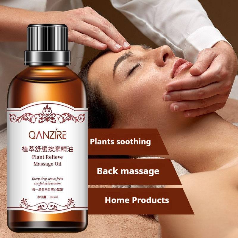 Massage Whole Body Essential Oil Ginger Argy Wormwood Beauty Scraping Massage Oil - Rainbowsis