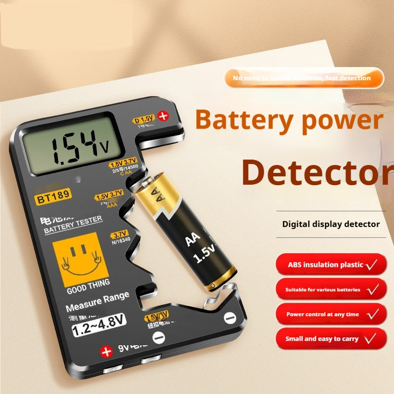 Battery Voltage Display Battery Power Detector