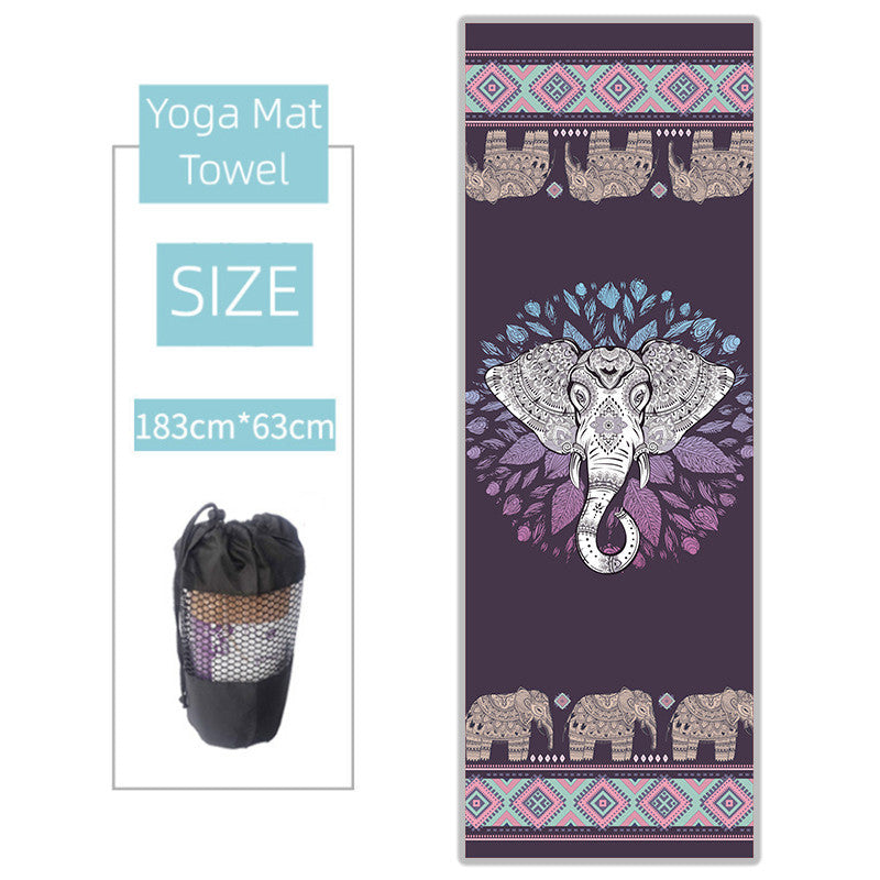 Non-slip Thickened Microfiber Yoga Spread  Sweat absorbing Towel Yoga Blanket