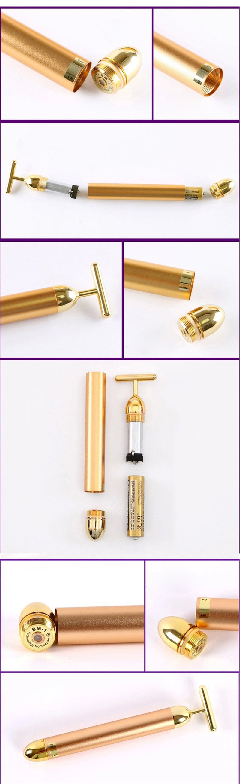 Rainbowsis  24K Gold Facial Roller - Rainbowsis