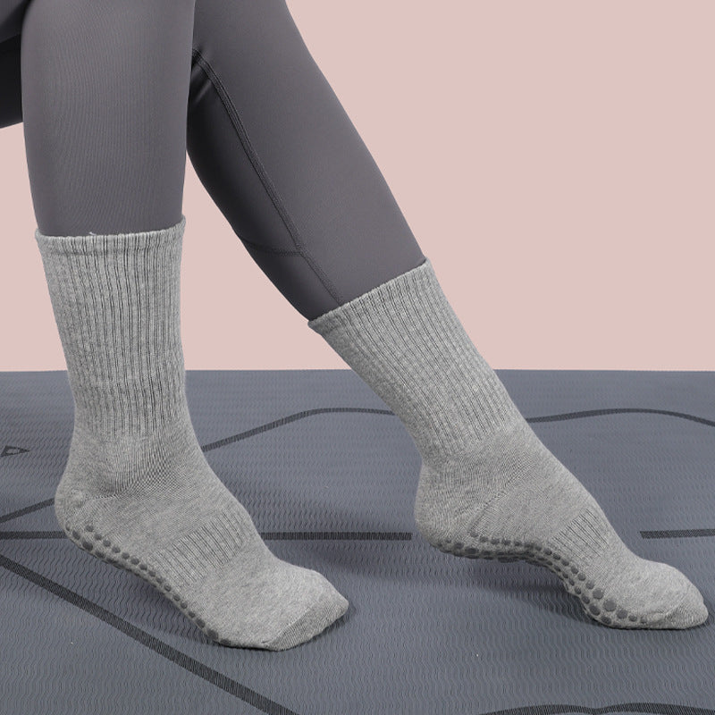 Comfortable Cotton Yoga Socks for Enhanced Grip and Stability