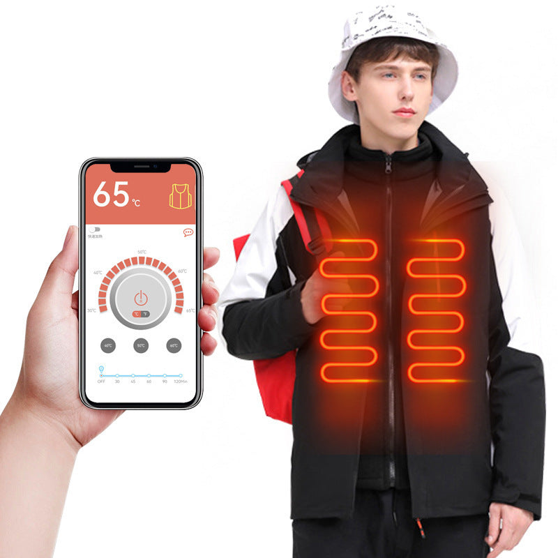 Smart Heating Shell Jacket Couple Winter