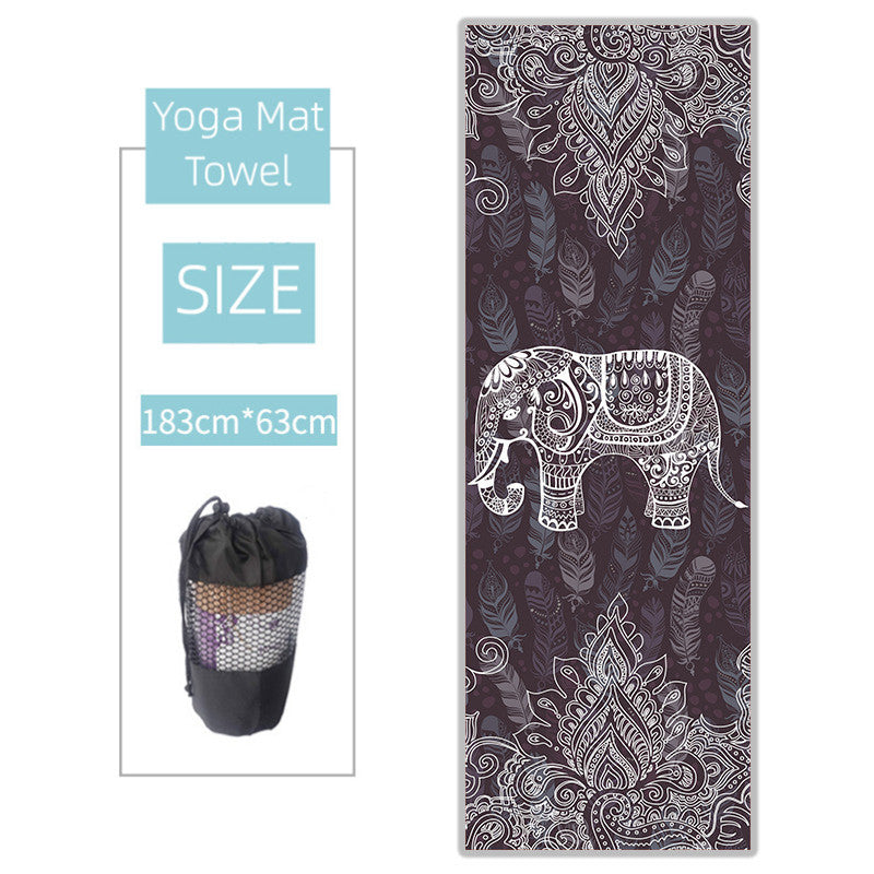 Non-slip Thickened Microfiber Yoga Spread  Sweat absorbing Towel Yoga Blanket