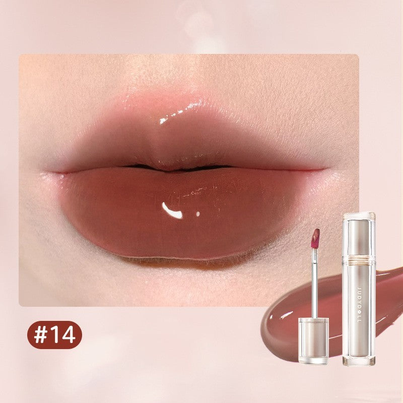 Iced Tea Mirror Lip Glaze Mirror Water Gloss Lip Gloss Glass Jelly Lip Brown Lipstick