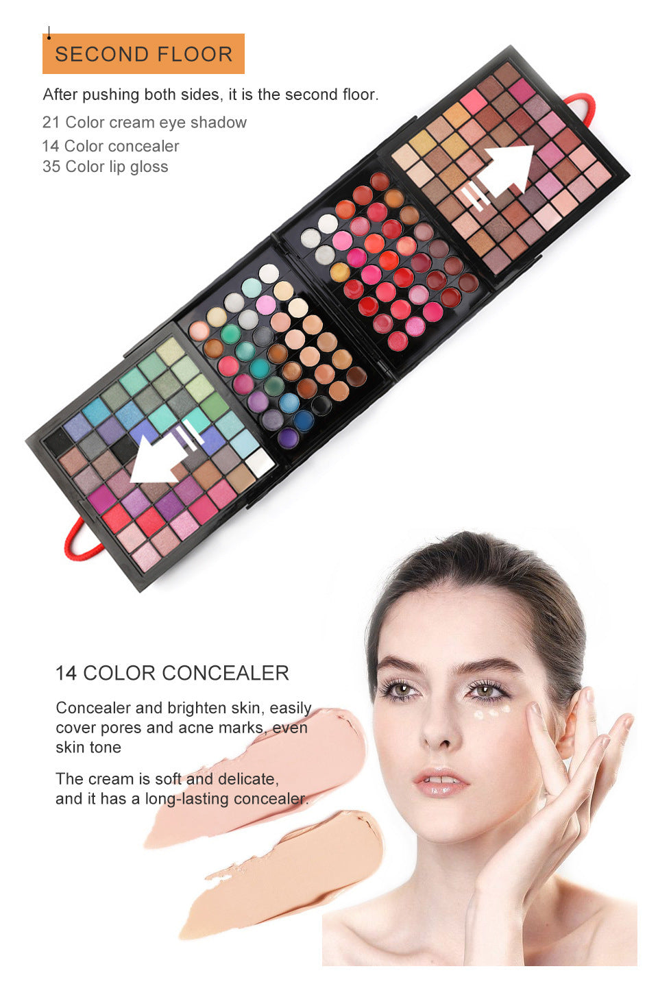 Cross-border Makeup 177 Color Eye Shadow Blush Lip Gloss Repair Multifunctional Set Face