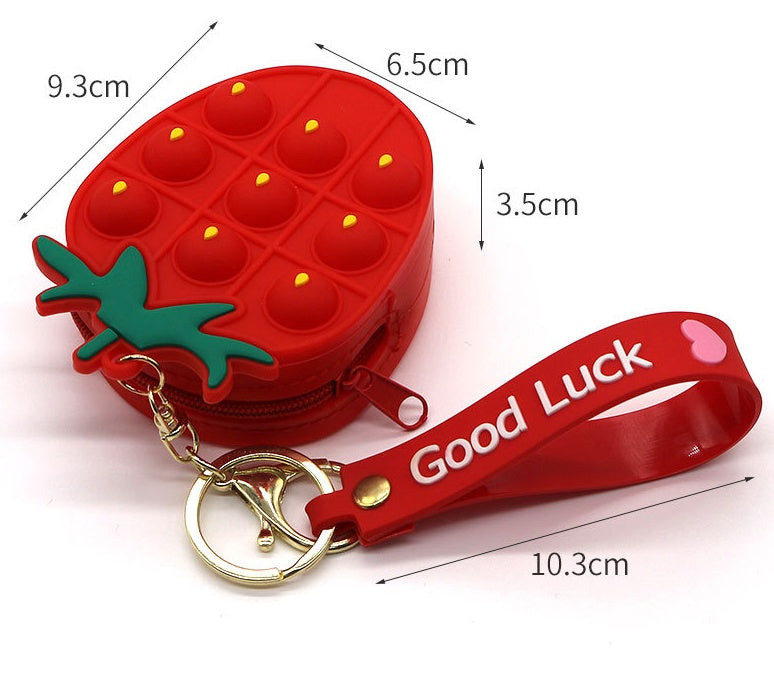 Strawberry Red Keychain Set - Rainbowsis