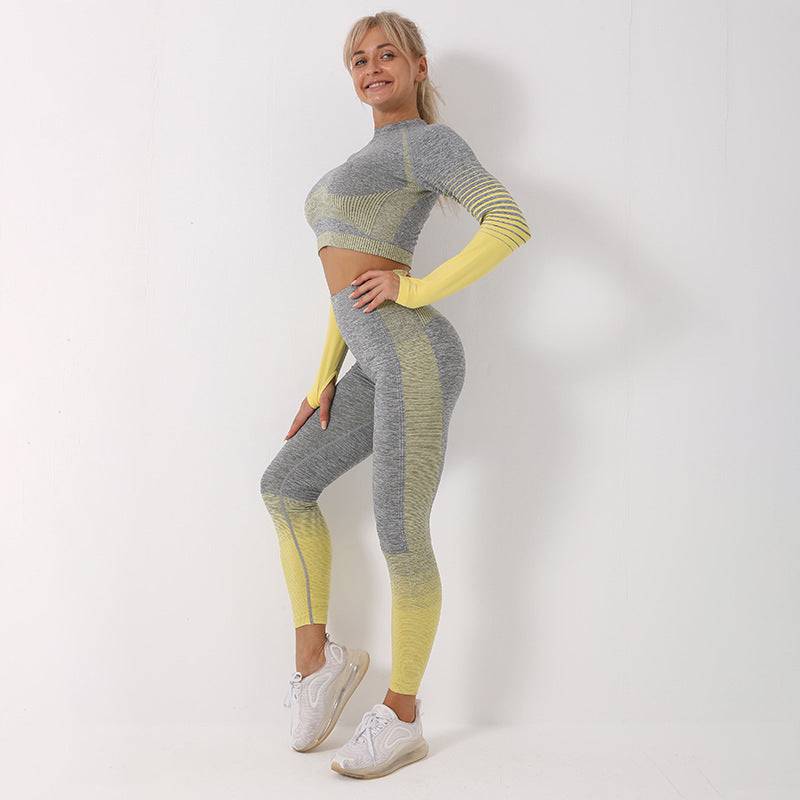 Seamless Yoga Suit Sports Five-piece Set - Rainbowsis