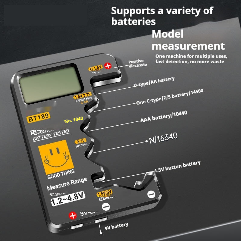 Battery Voltage Display Battery Power Detector