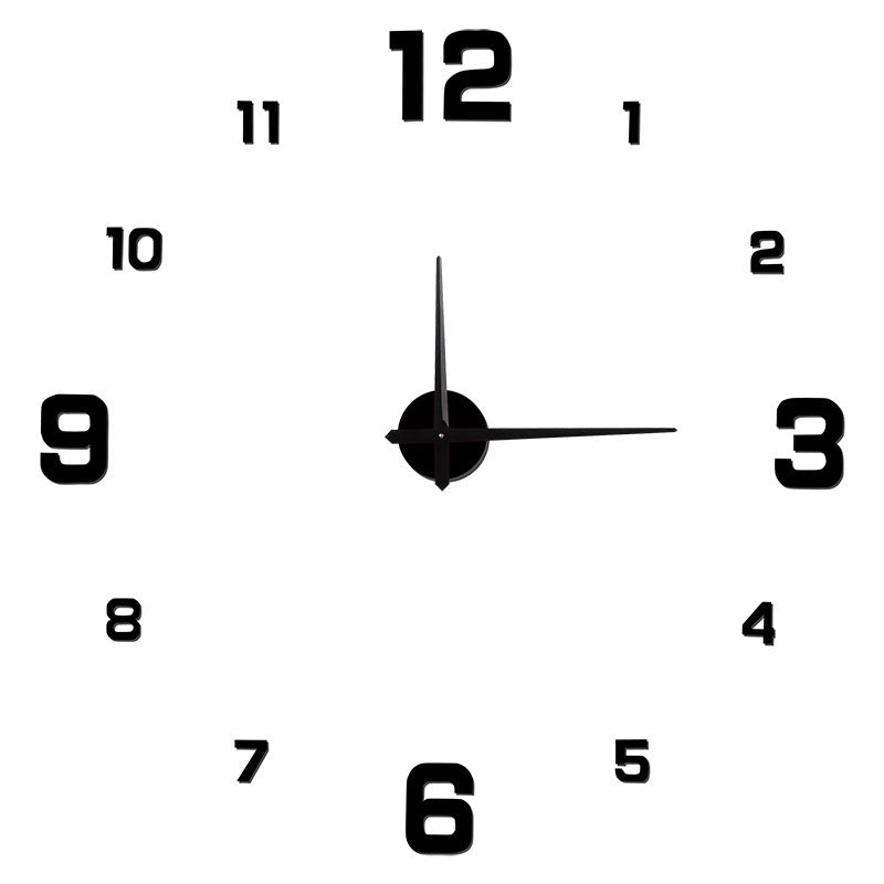 Perforation-free European-style Creative Digital Clock