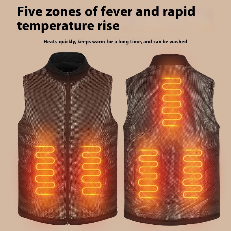 Winter Electric Heating Vest Cold-proof Warm Vest Vest